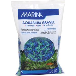 Real Aquatics Marina Decorative Aquarium Gravel Tri-Colour Blue 2kg Real Aquatics Marina Decorative Aquarium Gravel Tri-Colour Blue 2kg