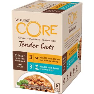 Real Pet Store Wellness CORE Cat Wet Adult Tender Cuts Chicken Selection Multipack 6 x 85g Real Pet Store Wellness CORE Cat Wet Adult Tender Cuts Chicken Selection Multipack 6 x 85g