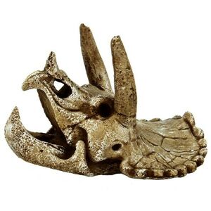 Real Aquatics SuperFish Skull Triceratops Aquarium Ornament Medium Real Aquatics SuperFish Skull Triceratops Aquarium Ornament Medium
