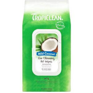 Real Pet Store TropiClean Deodorizing Ear Cleaning Wipes for Dogs & Cats x 50 Real Pet Store TropiClean Deodorizing Ear Cleaning Wipes for Dogs & Cats x 50