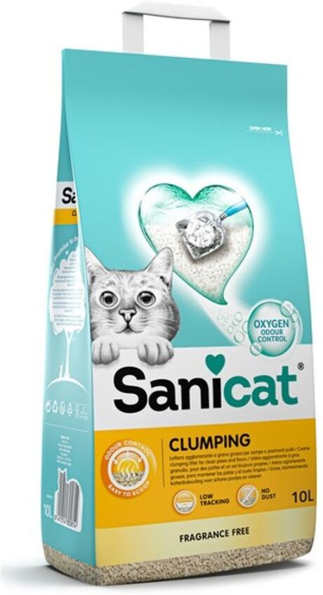 Real Pet Store Sanicat Cat Litter Clumping Unscented 10L