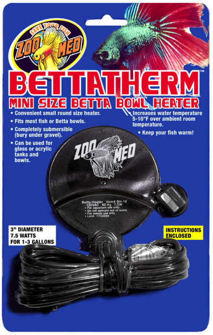 Real Aquatics Zoo Med Bettatherm Mini Bowl Heater