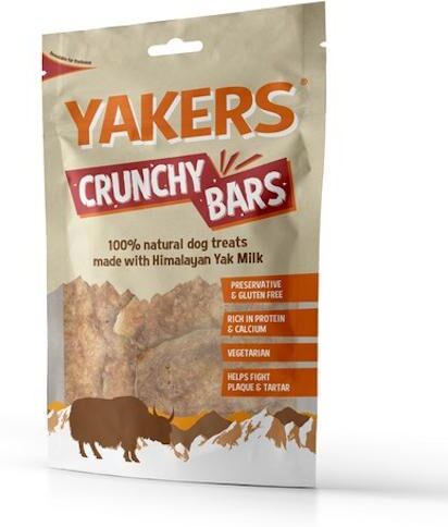 Real Pet Store Yakers Dog Treats Crunchy Bars 80g