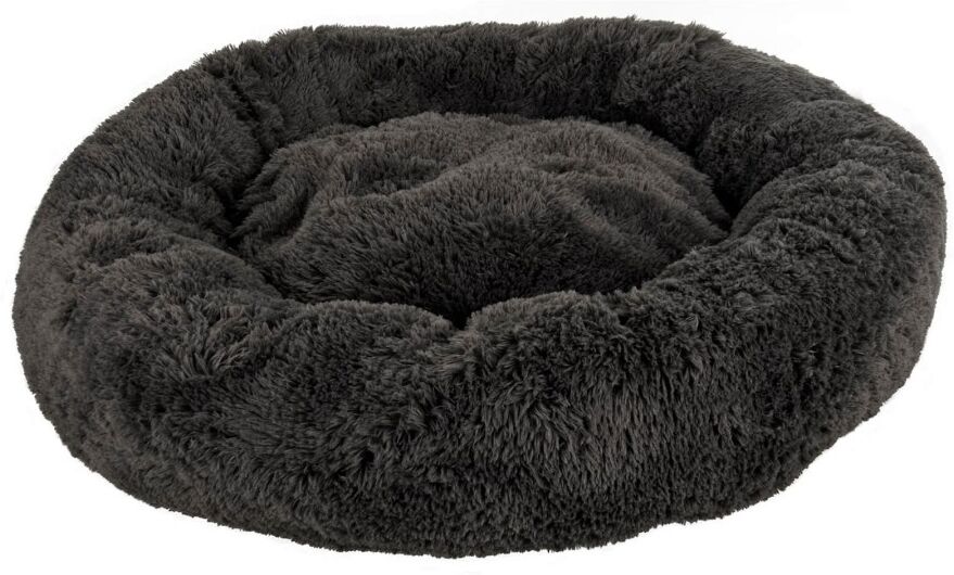 XS-Stock.com Ltd Ultra Soft Donut Pet Bed Calming Plush Dog Cat Nest Pillow Grey - L