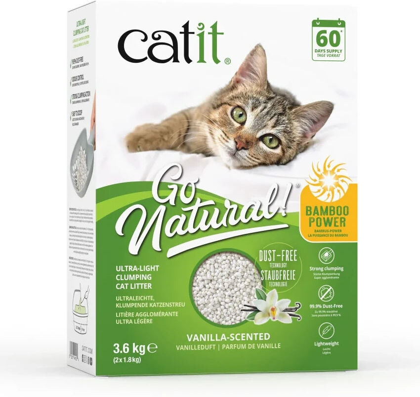 Real Pet Store Catit Go Natural Vanilla Scented Ultra-Light Clumping Cat Litter 3.6kg