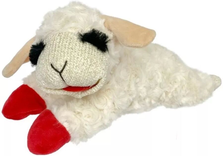 Real Pet Store Lamb Chop Ultra Plush Dog Toy with Squeaker 3 Sizes - Medium