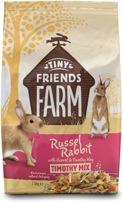 Real Pet Store Tiny Friends Farm Russel Rabbit Carrot and Timothy Mix 2.5kg