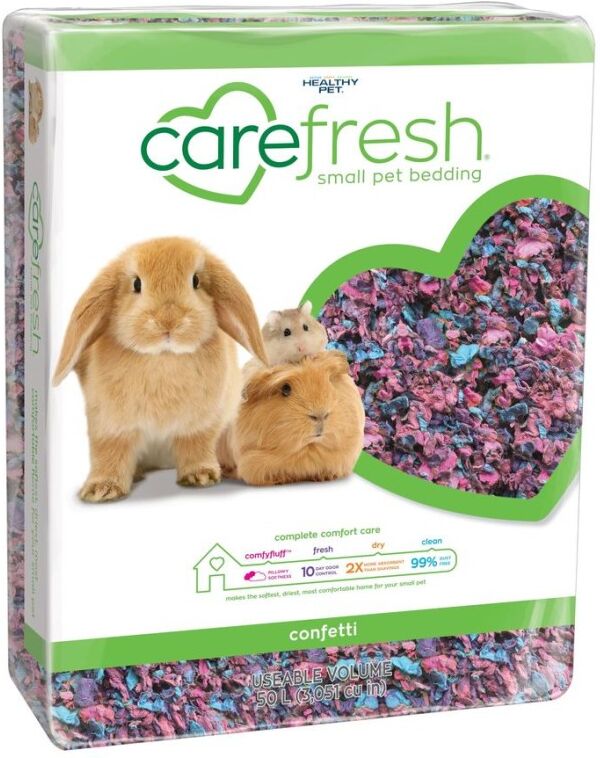 Real Pet Store Carefresh Small Pet Bedding Confetti 2 Sizes - 50L