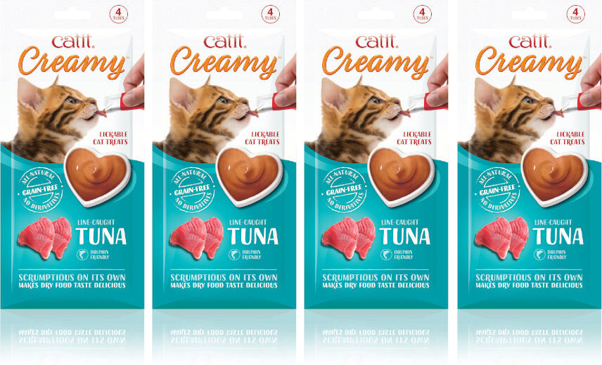 Real Pet Store Catit Creamy All Natural Cat Treats Line Caught Tuna - 1Pk (4x10g)