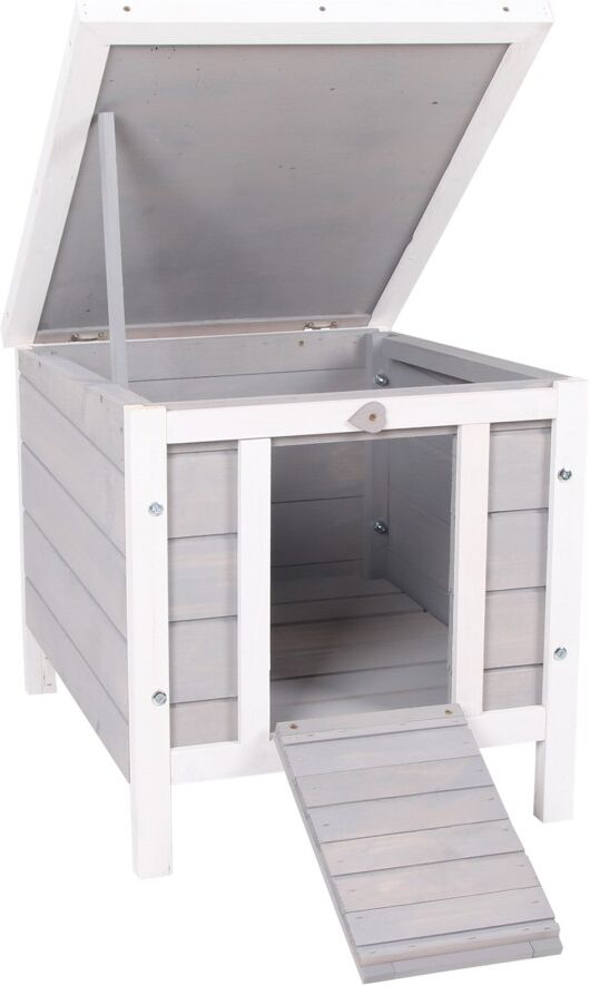 MHSTAR UK LTD PawHut Wooden Rabbit Hutch Bunny Cage Guinea Pig House Pet Habitat Ferret