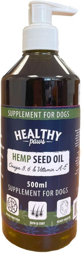 Real Pet Store Healthy Paws Dog Supplements Hempseed Oil 500ml