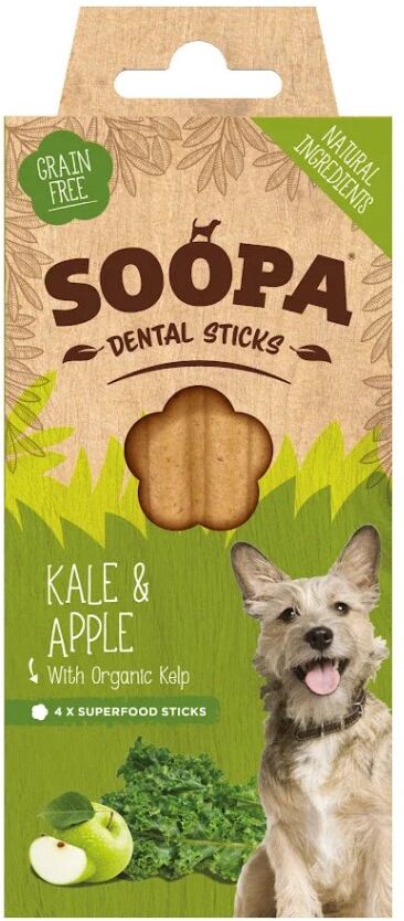 Real Pet Store Soopa Dental Sticks Kale & Apple 4 Sticks 100g