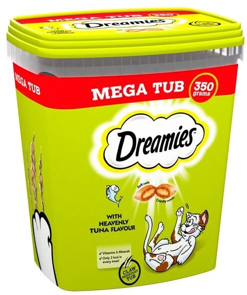 GHB Traders Limited Dreamies Treats with Tuna 350g Tub - 262107