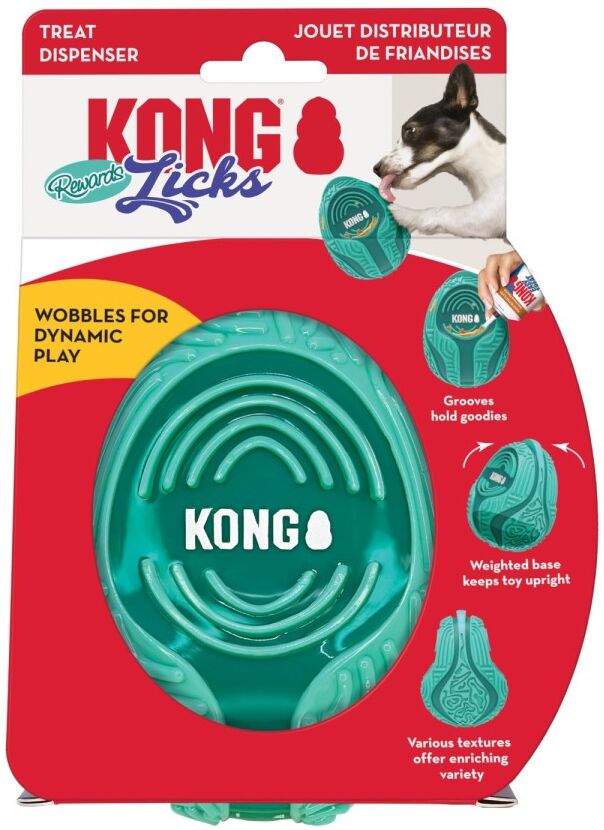 Real Pet Store Kong Licks Rewards Dog Feeder for Treat Time
