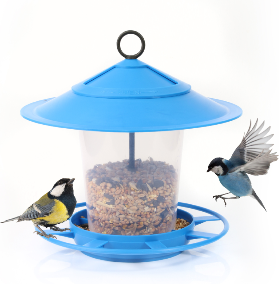 I Love Fancy Dress Etree Hanging Latern Bird Feeder - Blue - Pack of 2
