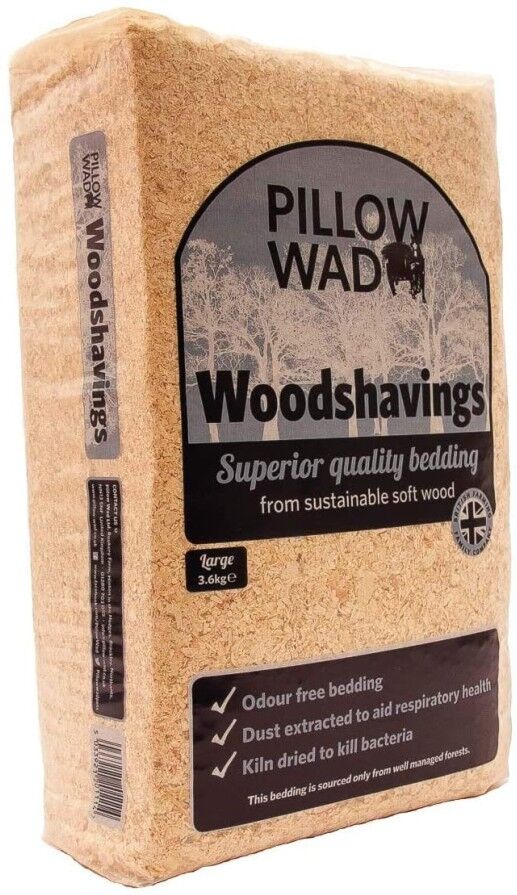 Real Pet Store Pillow Wad Premier Wood Shavings Small Animal Bedding 2 Sizes - 3.6kg