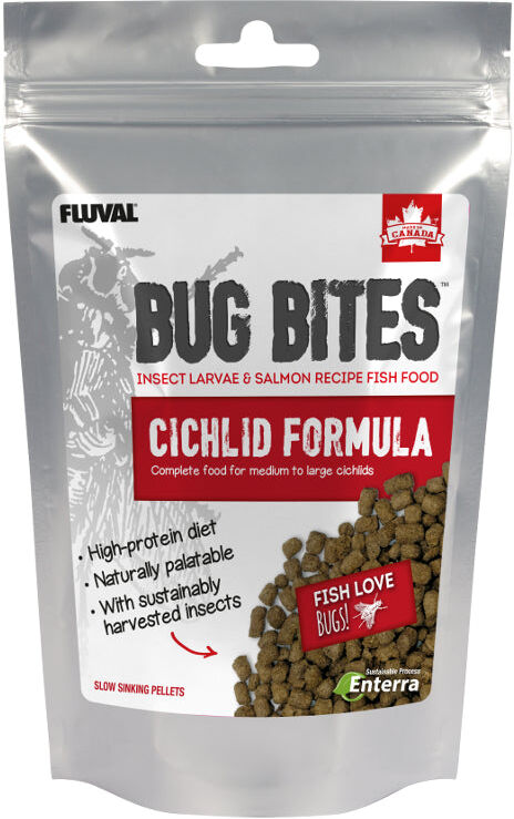 Real Aquatics Fluval Bug Bites Insect Formula Fish Food Cichlid Pellets 100g