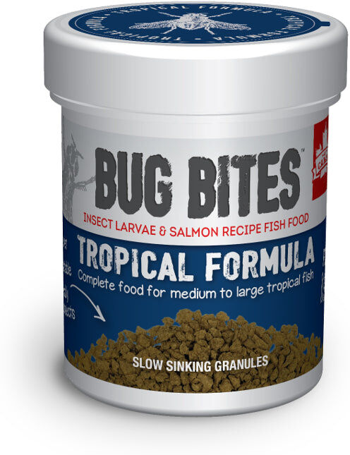 Real Aquatics Fluval Bug Bites Insect Formula Fish Food Tropical Granules 45g