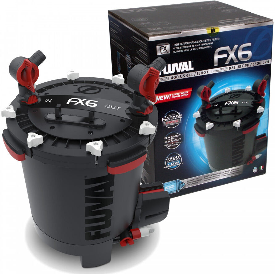 Real Aquatics Fluval FX6 Aquarium External Filter 3500L/h for Tanks up to 1500L