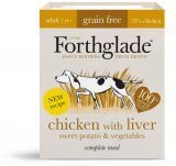 GHB Traders Limited Forthglade Complete Grain Free Adult Chicken Liver Sweet P - 395g - 608965