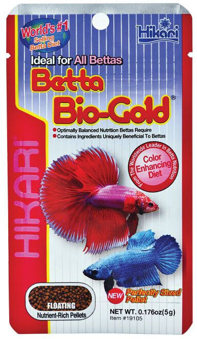 Real Aquatics Hikari Tropical Fish Food Betta Bio-Gold Pellets 5/20g - 20g