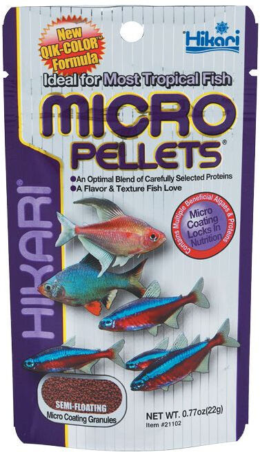Real Aquatics Hikari Tropical Fish Food Micro Pellets 22/45/80g - 80g