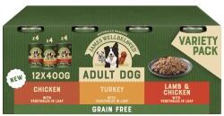 GHB Traders Limited James Wellbeloved Grain Free Adult Wet Dog Food Tins Turkey - 400g - 753907