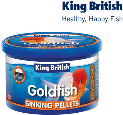 Real Aquatics King British Goldfish Fish Food Sinking Pellets 150g