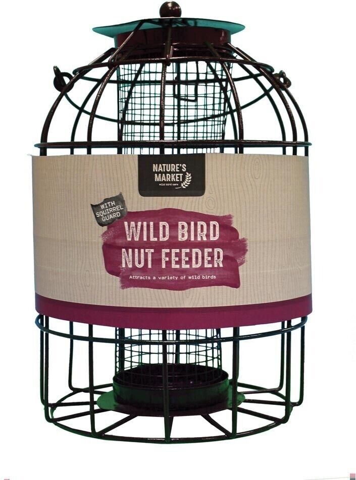 aroonz trading limited Kingfisher Deluxe Wild Garden Bird Hanging Peanut Feeder Squirrel Protect Guard