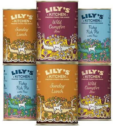 Real Pet Store Lilys Kitchen Grain Free Recipes 6 x 400g Cans Multipack