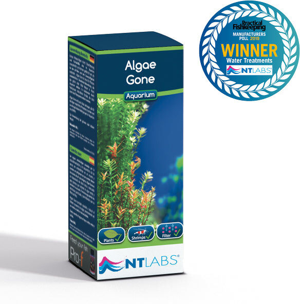 Real Aquatics NT Labs Algae Gone Aquarium Fish Tank Green Water / Algae Treatment 100ml