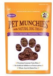 GHB Traders Limited Pet Munchies 100% Natural Liver & Chicken Training Treat - 50g - 39666