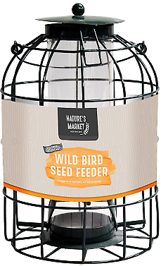 aroonz trading limited Squirrel Proof Bird Feeder Seed Nut Fat Ball Feeding Station Guard Wild Bird