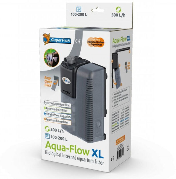 Real Aquatics SuperFish Aqua-Flow XL Aquarium Internal Filter 500L/h