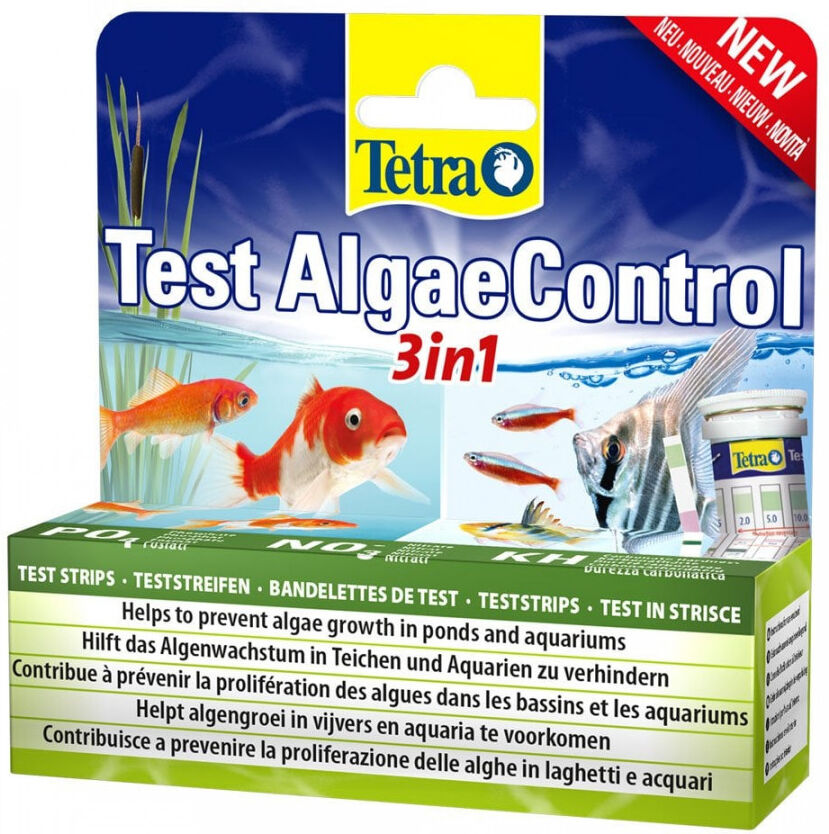 Real Aquatics Tetra Algae Control 3in1 Pond & Aquarium Water Test Kit (25pk)