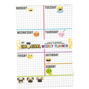 Clubit.co.uk Ltd A5 Notepad Desk Pad Weekly Planner with Emoji Emoticons Twin Pack Clubit.co.uk Ltd A5 Notepad Desk Pad Weekly Planner with Emoji Emoticons Twin Pack