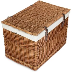 Red Hamper 60cm Double Steamed Chest Picnic Basket - White Red Hamper 60cm Double Steamed Chest Picnic Basket - White
