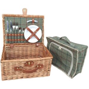 Red Hamper Model - Green Picnic Basket Red Hamper Model - Green Picnic Basket