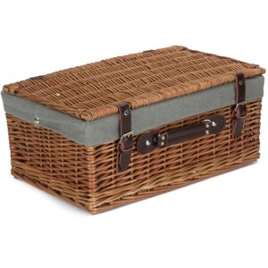 Red Hamper 46cm Double Steamed Picnic Basket - Grey Red Hamper 46cm Double Steamed Picnic Basket - Grey