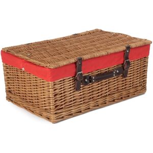 Red Hamper 56cm Double Steamed Picnic Wicker Basket - Green Red Hamper 56cm Double Steamed Picnic Wicker Basket - Green