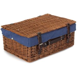 Red Hamper 46cm Double Steamed Picnic Basket - Blue Red Hamper 46cm Double Steamed Picnic Basket - Blue