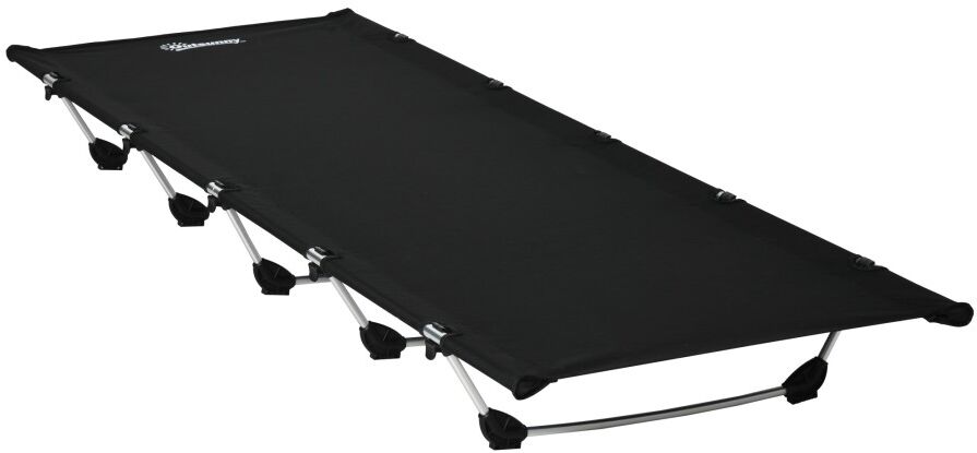 MHSTAR UK LTD Lightweight Camping Bed, Aluminium Portable Camp Cot Sleeping Bed w/ Strong Support 150kg and Carry Bag for Adults Outdoor Overnighter Camping, Hiking