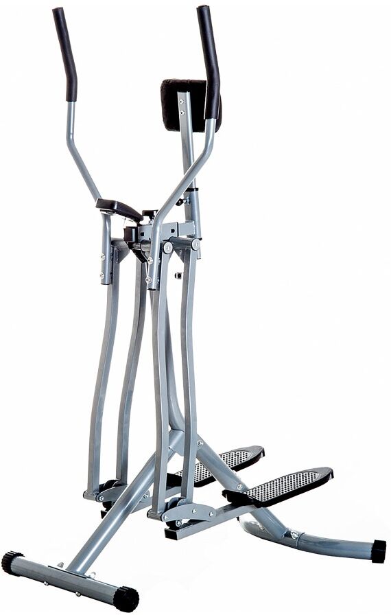 MHSTAR UK LTD HOMCOM Air Walker Glider Home Gym, Cross Trainer Fitness Exercise Machine with LCD Monitor - Grey