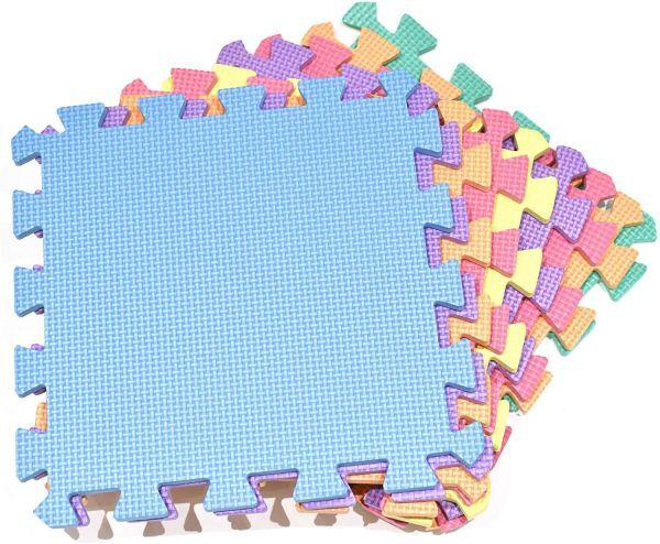 MantraRaj Infotech LTD. 9pc Eva Foam Play Mats Interlocking Floor Baby Kids Gym Exercise Soft Safe Tiles