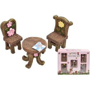 MantraRaj Infotech LTD. 5 Pc Fairyland Fairy Tea Time Set with Accessories, Dolls House Furniture