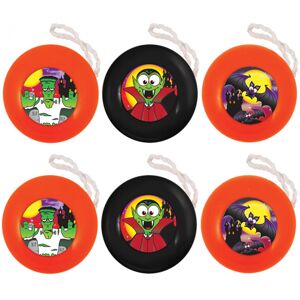 Party Perfecto 6 Mini Halloween Yo-Yos Party Perfecto 6 Mini Halloween Yo-Yos