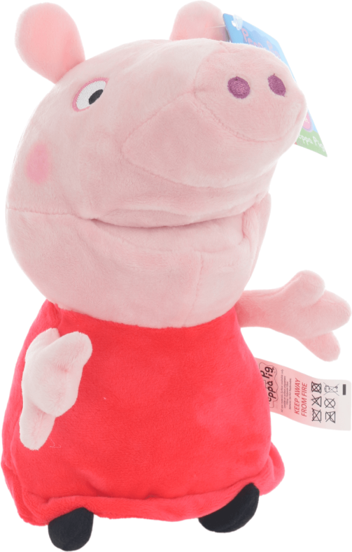XS-Stock.com Ltd Peppa Pig Talking Hand Puppet Sounds Plush Soft Toy 30cm 2+