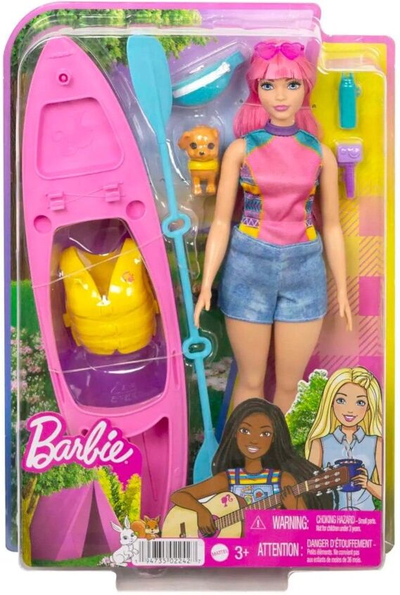 XS-Stock.com Ltd Barbie Daisy Doll Camping Playset Kayak Puppy Canoe Life Vest