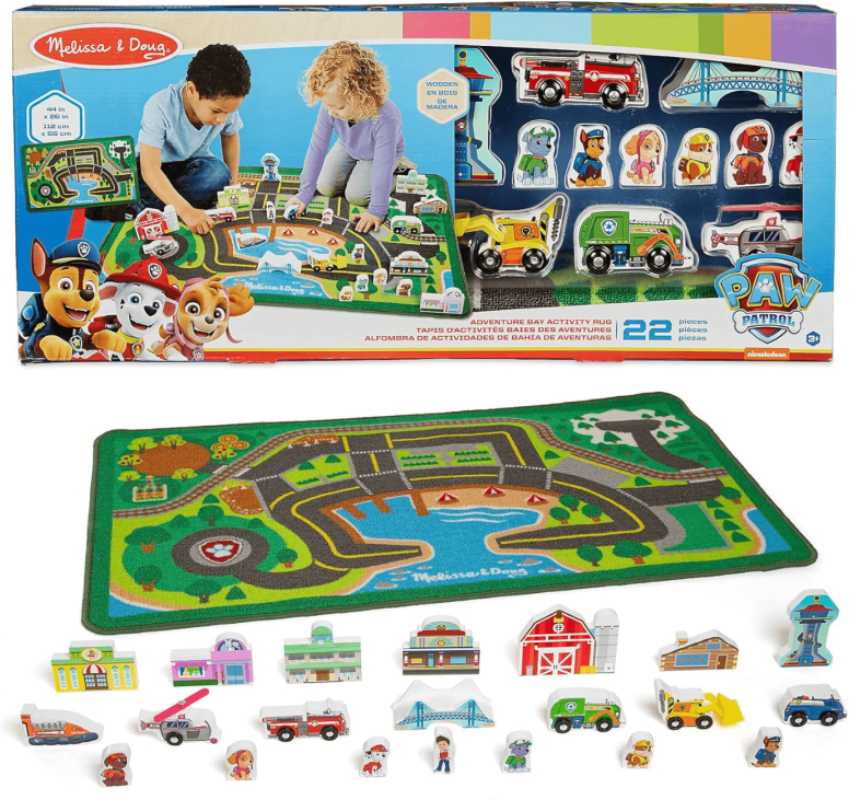 XS-Stock.com Ltd Melissa & Doug Paw Patrol Adventure Bay Activity Rug Wooden Figures