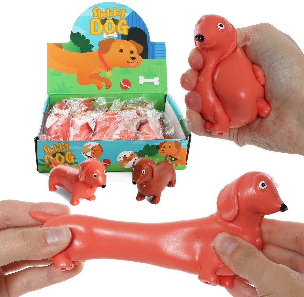 Love Trends Stretchy Play Sausage Dog Toy - Pack of 6